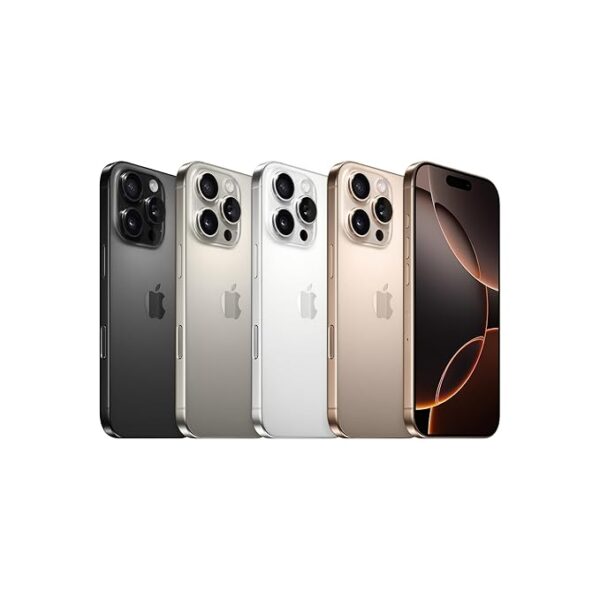 iPhone 16 Pro Max 256 GB: 5G Mobile Phone with Camera Control, 4K 120 fps Dolby Vision and a Huge Leap in Battery Life. Works with AirPods; Black Titanium - Image 2